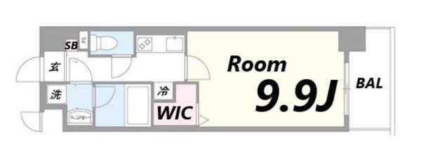 アジュール水堂 間取り図画像