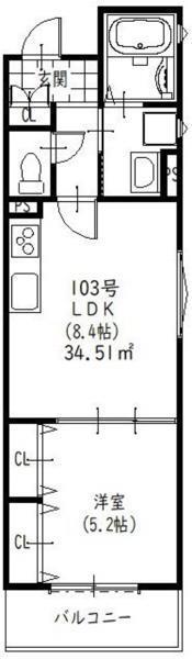 ラモーナ佃II 間取り図画像