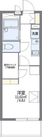レオパレスたか 間取り図画像