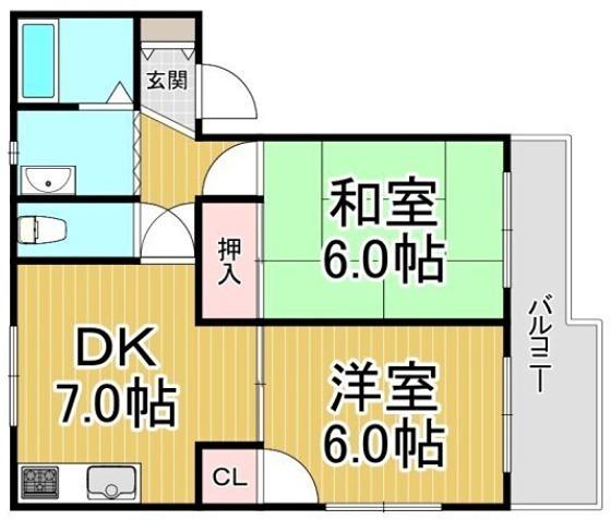 サンハイツヴィレッジ１ 間取り図画像