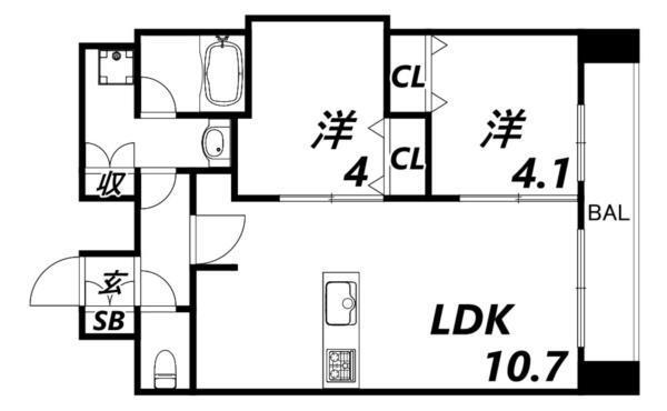 プレリス尼崎レーネヴィア 間取り図画像