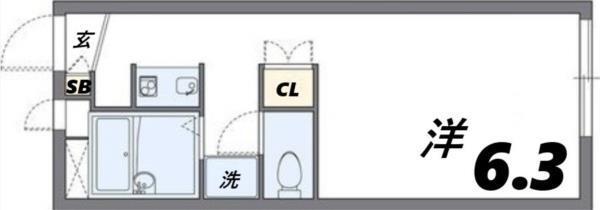 レオパレス猪名川 間取り図画像