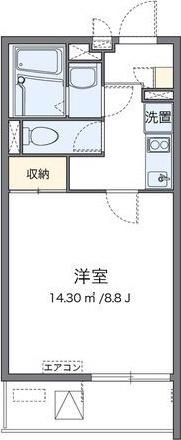 クレイノ大物 間取り図画像