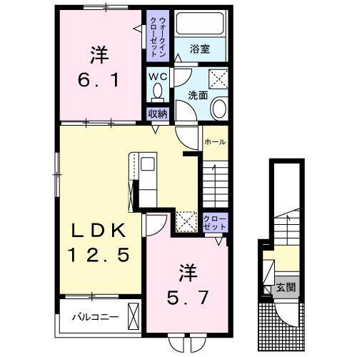 個邸昆陽 間取り図画像