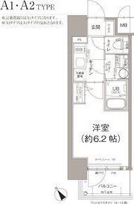 エスリード大阪デュアルゲート 間取り図画像
