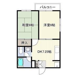木村ハイツ 間取り図画像