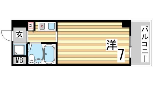 トレビアンコート 間取り図画像