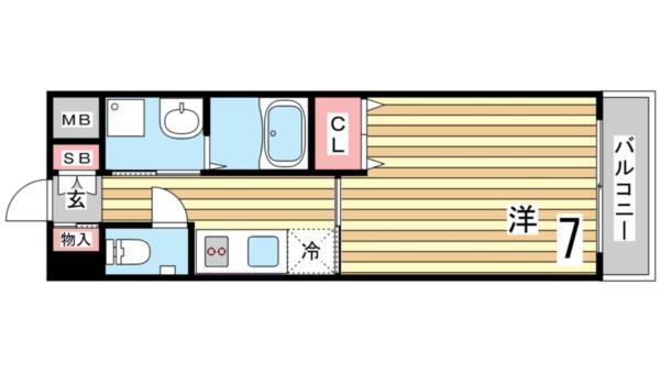KHKコート板宿 間取り図画像