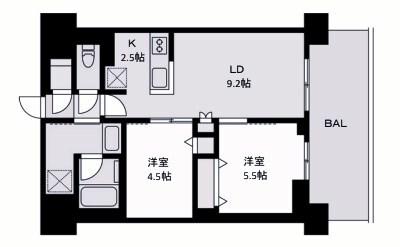 Alivis西神中央 間取り図画像