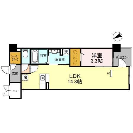 COCO MARINI 間取り図画像