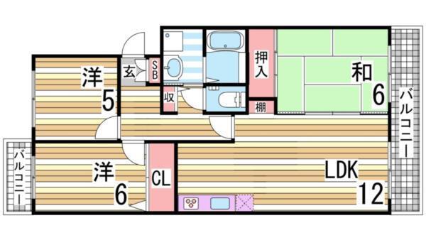 マッティーナ神戸壱番館 間取り図画像