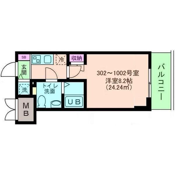 エス・キュート尼崎II 間取り図画像