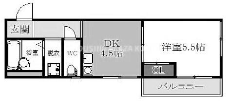 行幸ハイツ 間取り図画像