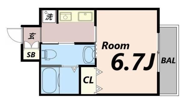 SWISS立花 間取り図画像