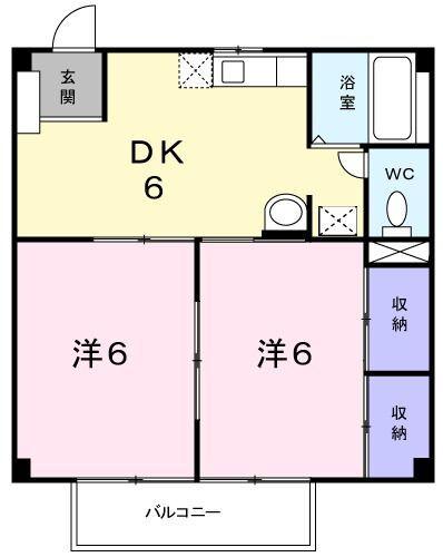 ウインズハイツII 間取り図画像