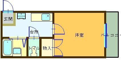 グリーンハイツ王塚台 間取り図画像
