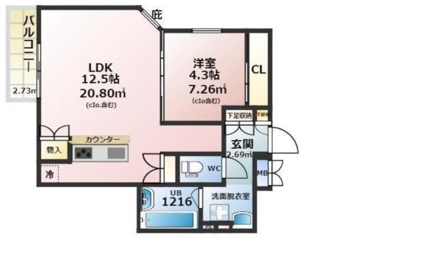 リファインド武庫川II 間取り図画像