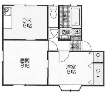 グリーンパークナカセ 間取り図画像