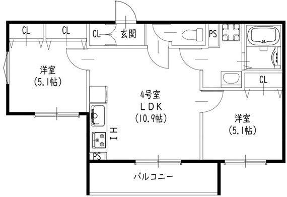 クリエオーレ北伊丹 間取り図画像