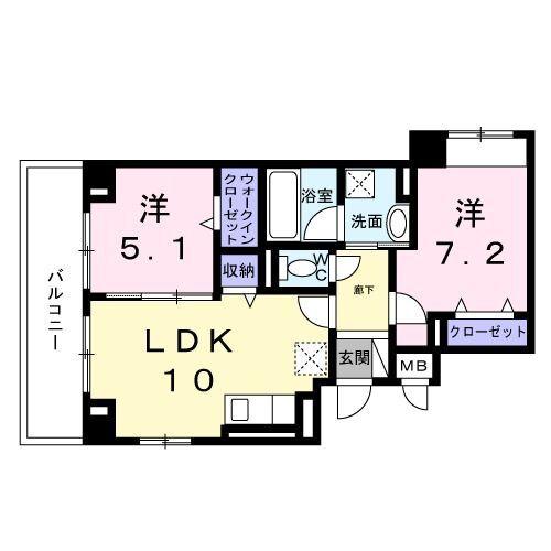 レジス城ノ堀 間取り図画像