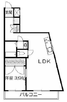 ブルーハイツ北別府 間取り図画像