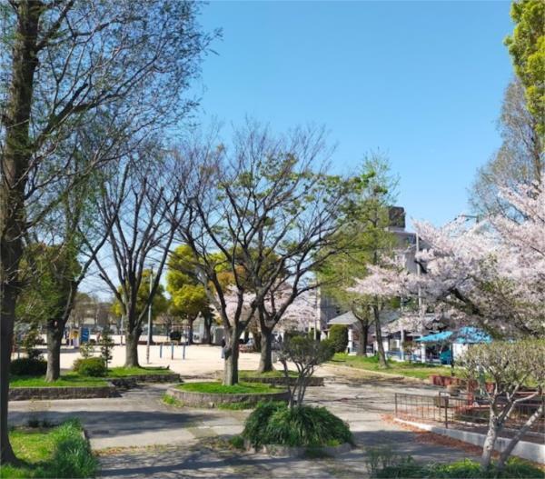 新佃公園：343m