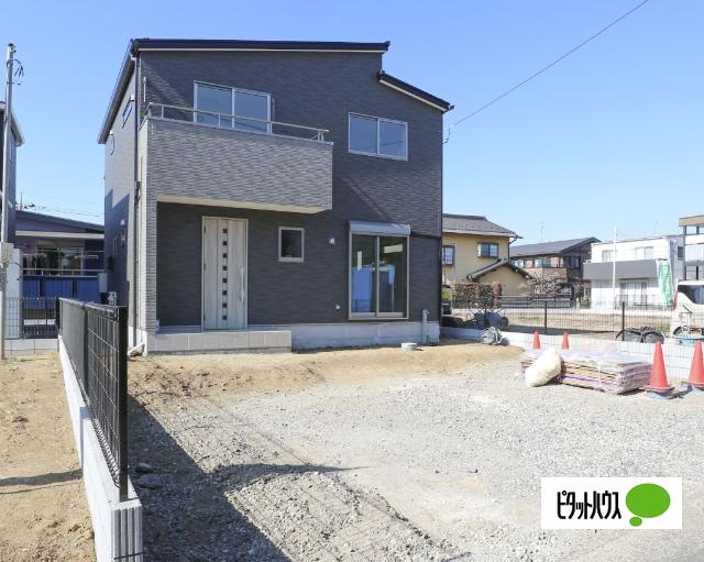 外観写真（現在、外構工事中です）内覧できます！