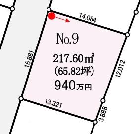 区画図（※図面と現況に相違がある場合には現況有姿とします）