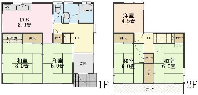 間取図（※図面と現況に相違がある場合には現況有姿とします）