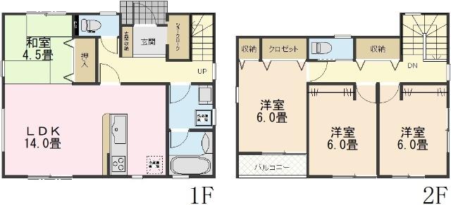 間取図（※図面と現況に相違がある場合には現況有姿とします）