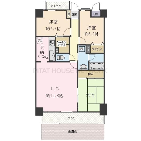 間取図（※図面と現況に相違がある場合には現況有姿とします）