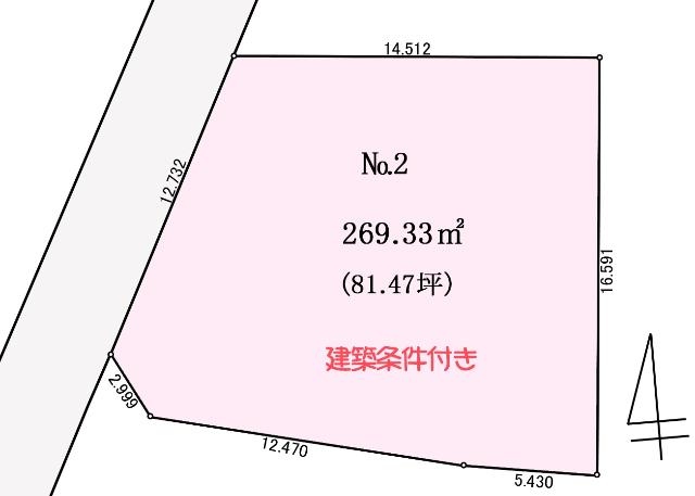区画図（※図面と現況に相違がある場合には現況有姿とします）