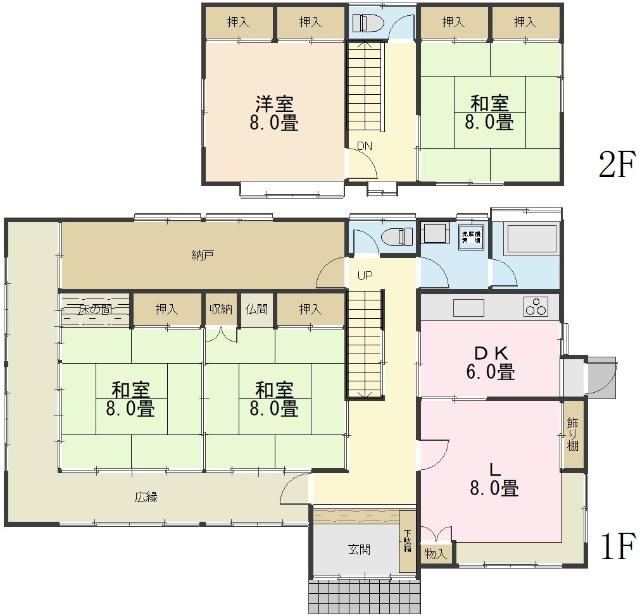 間取図（※図面と現況に相違がある場合には現況有姿とします）