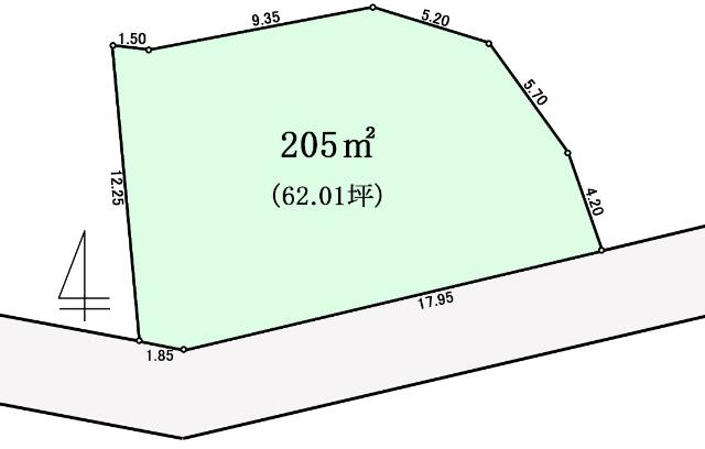 区画図（※図面と現況に相違がある場合には現況有姿とします）