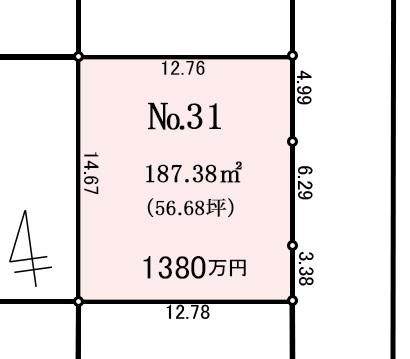 区画図（※図面と現況に相違がある場合には現況有姿とします）