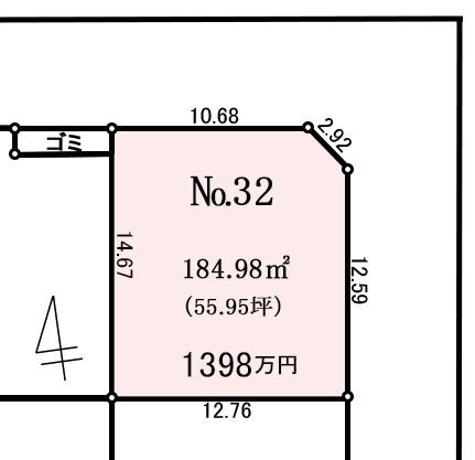 区画図（※図面と現況に相違がある場合には現況有姿とします）