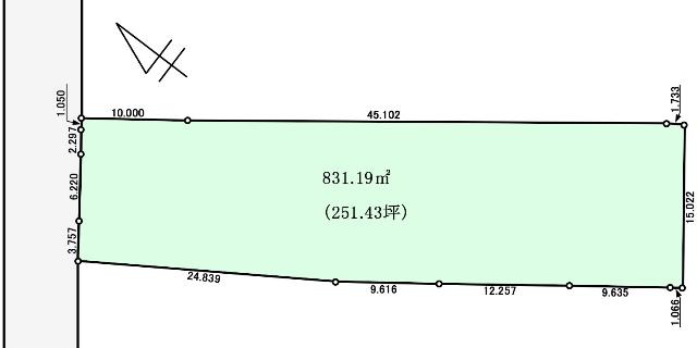 区画図（※図面と現況に相違がある場合には現況有姿とします）