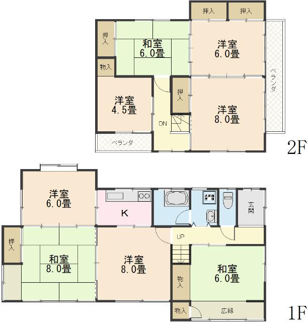 間取図（※図面と現況に相違がある場合には現況有姿とします）