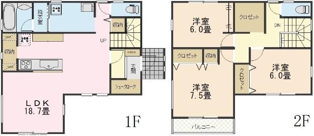 間取図（※図面と現況に相違がある場合には現況有姿とします）