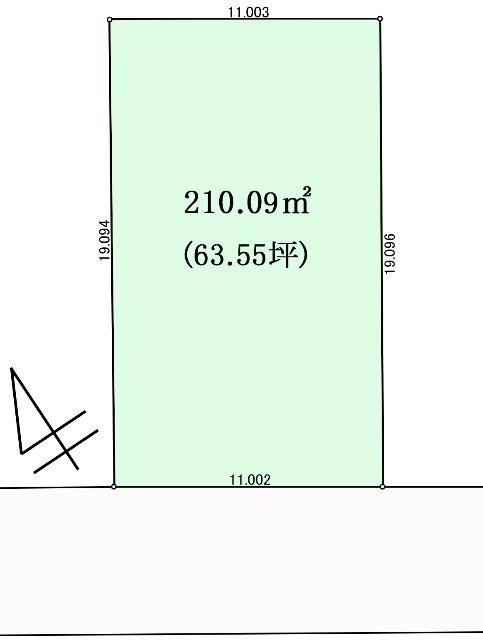 区画図（※図面と現況に相違がある場合には現況有姿とします）