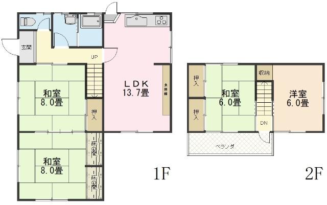 間取図（※図面と現況に相違がある場合には現況有姿とします）