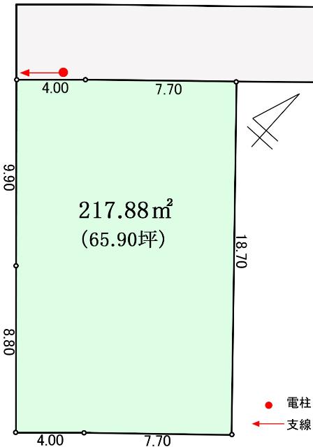区画図（※図面と現況に相違がある場合には現況有姿とします）