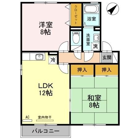 エクセルハイム　Ⅱ（203） 間取り図画像