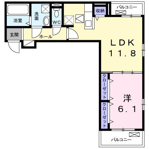 モナコⅡ（105） 間取り図画像