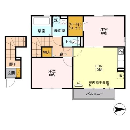 スマートハイツ　Ａ（205） 間取り図画像