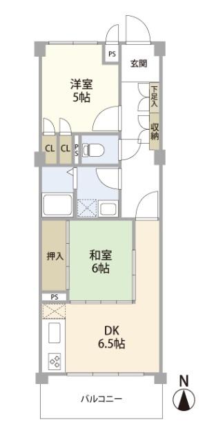 グリーンパーク第2八潮（305） 間取り図画像