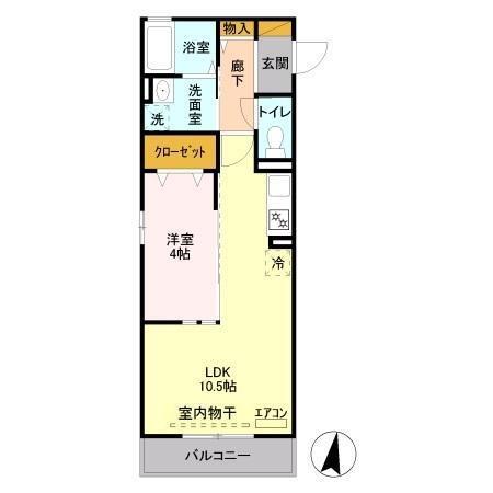 コンフォート（203） 間取り図画像