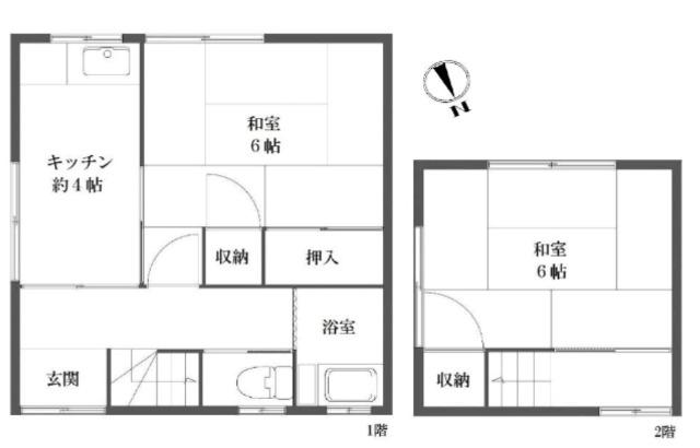 コーポ中台 間取り図画像