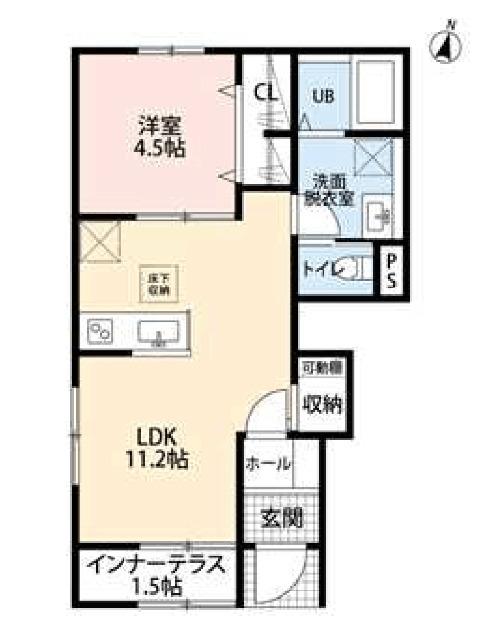 リーブルファイン三郷半田Ⅱ（105） 間取り図画像