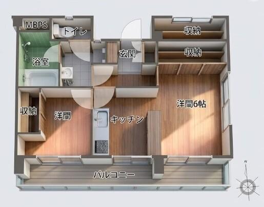 GSハイム第一金町 間取り図画像